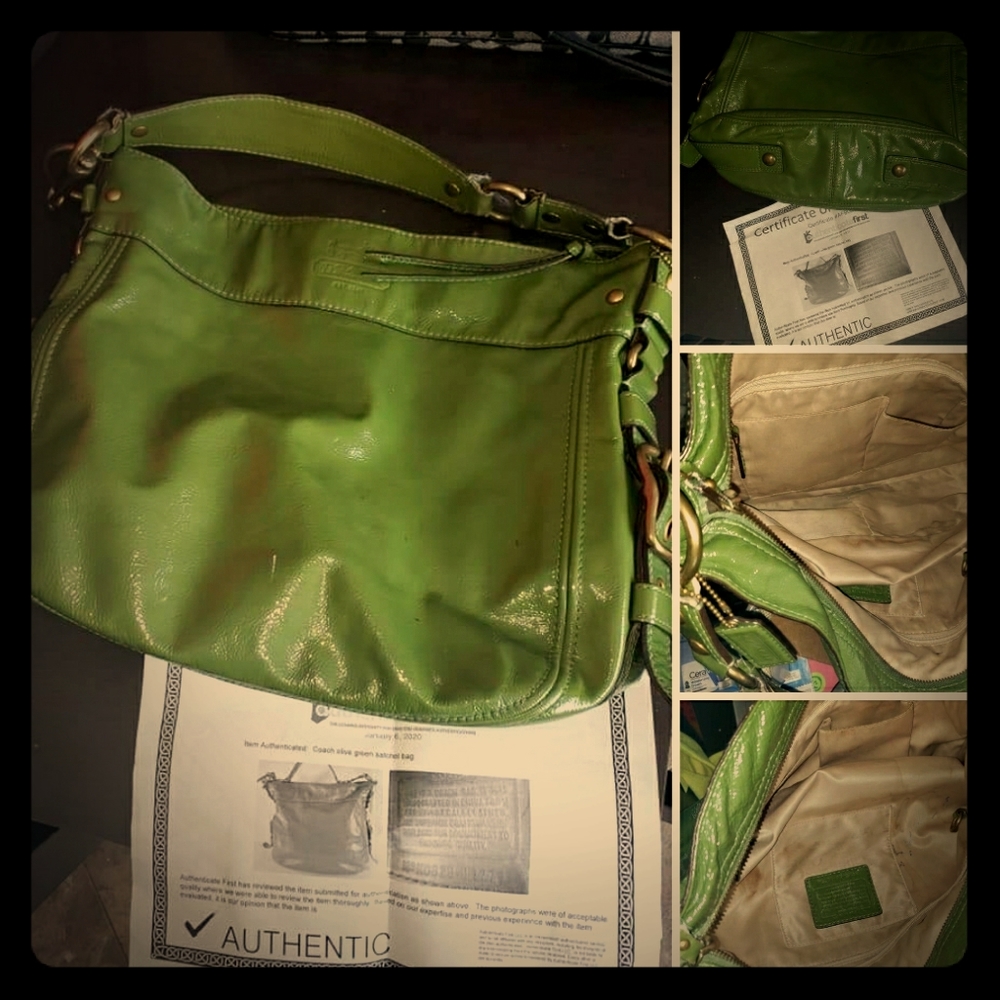 Gorgeous Olive Green Coach bag